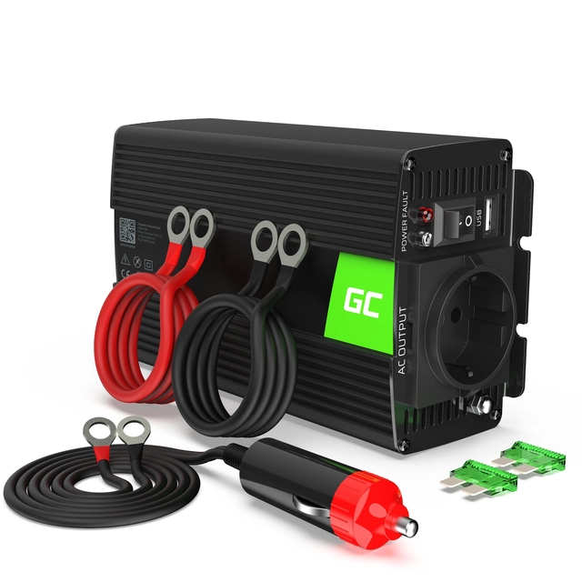 Green Cell car voltage converter INV01DE 12V / 230V 300W / 600W