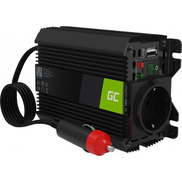 Green Cell PRO konverter 12V kuni 230V 150W/300W