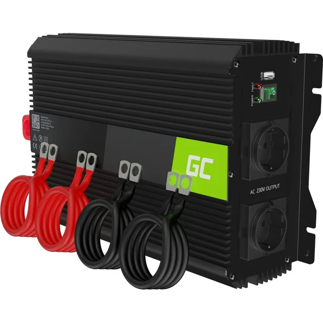 Green Cell PRO konverter 12V kuni 230V 3000W/6000W