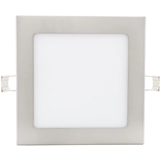 Greenlux Dimbaar chroom inbouw LED paneel 175x175mm 12W warm wit + 1x dimbare bron