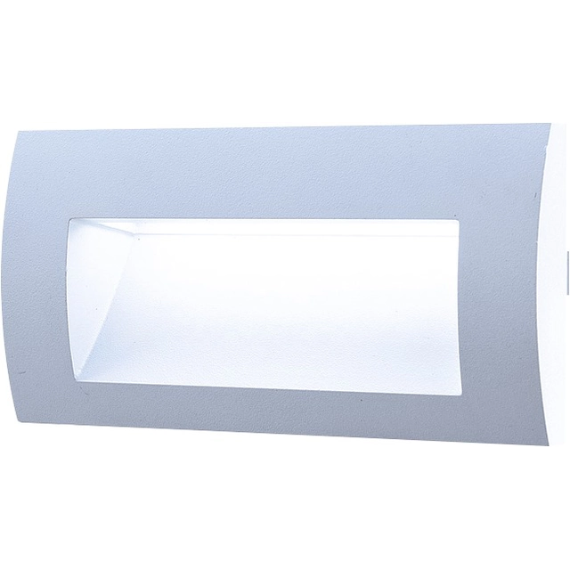 Greenlux GXLL004 LED svjetiljka ugrađena u zid ZID 20 3W SIVA hladno bijela