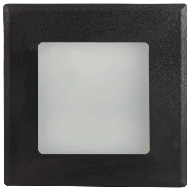 Greenlux GXLL053 Lumière intégrée LED noire DECENTLY IP44 2,5W blanc de jour