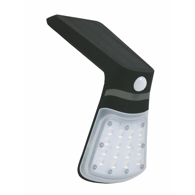 Greenlux GXSO007 Applique LED nera FOX solar PIR 16LED B bianco diurno