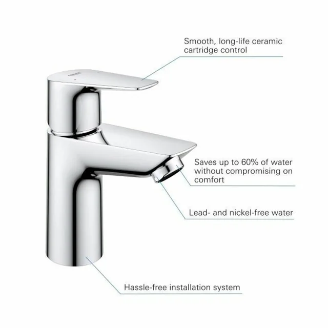 Grifo Grohe Start Edge Monomando Latón