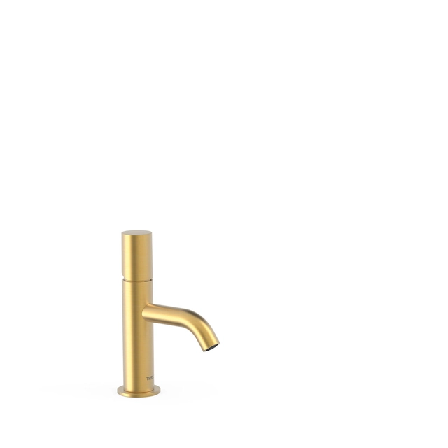 Grifo monomando para lavabo exclusivo Tres Study 24-K Oro Mate 26190301OM