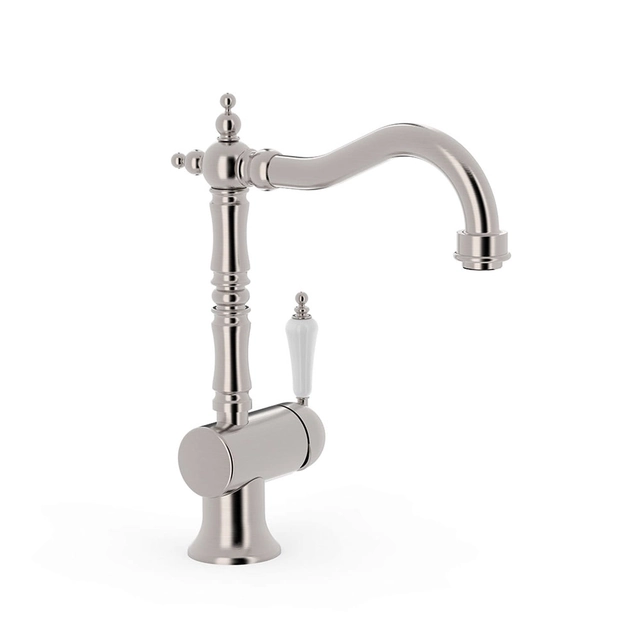 Grifo monomando para lavabo Tres Classic acero 24210801AC