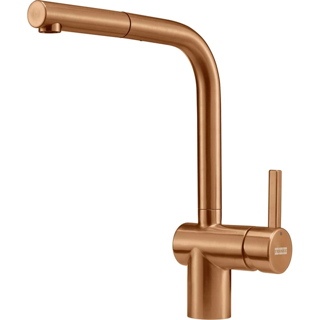 Grifo para lavabo Franke Atlas Neo, con ducha extraíble, Cobre, Laminarstrahl