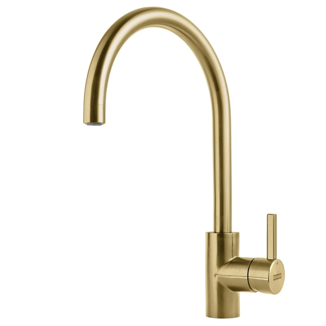 Grifo para lavabo Franke Eos-Neo, sin ducha extraíble, Champagne Gold