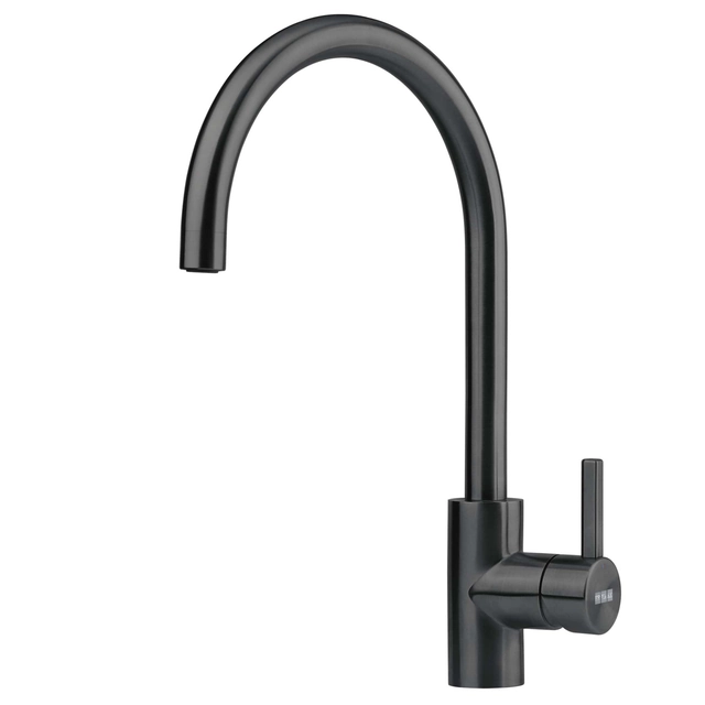 Grifo para lavabo Franke Eos-Neo, sin ducha extraíble, negro industrial