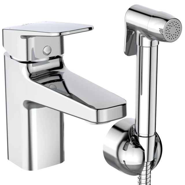 Grifo para lavabo Ideal Standard Ceraplan, H75 con ducha higiénica, cromo