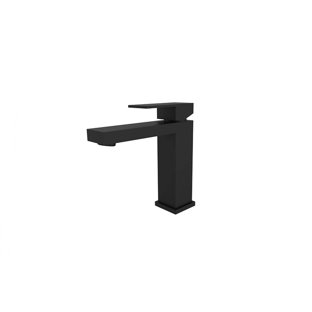 Grifo para lavabo Low Besco Modern / Varium II, negro mate - DESCUENTO ADICIONAL 5% PARA EL CÓDIGO BESCO5