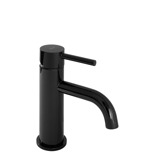 Grifo para lavabo Rea Lungo, negro metalizado Low