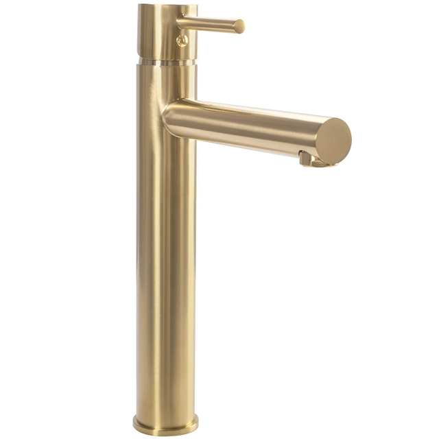 Grifo para lavabo Rea Tess L.Oro cepillado bajo - Además 5% DESCUENTO en código REA5