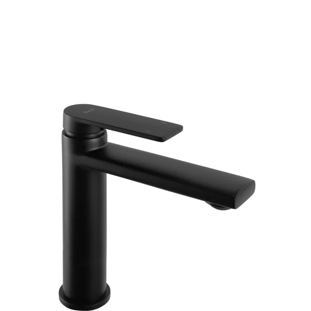 Grifo para lavabo Rea Verso, negro, bajo