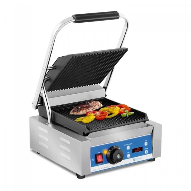 Grill contact - 1800 W - Afficheur LED ROYAL CATERING 10010574 RCKG-2200-GY