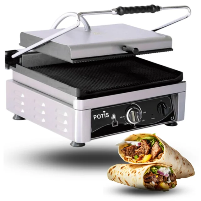 Grill Contact Electrique Professionnel Potis PK 2745 - 3000W 45x27 Cm