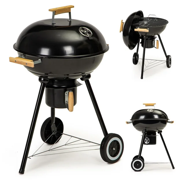 Grill de jardin avec housse sur roulettes