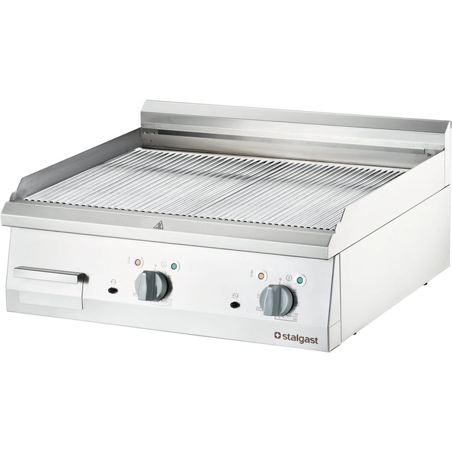 Grill électrique chromé rainuré | Stalgast 9737200