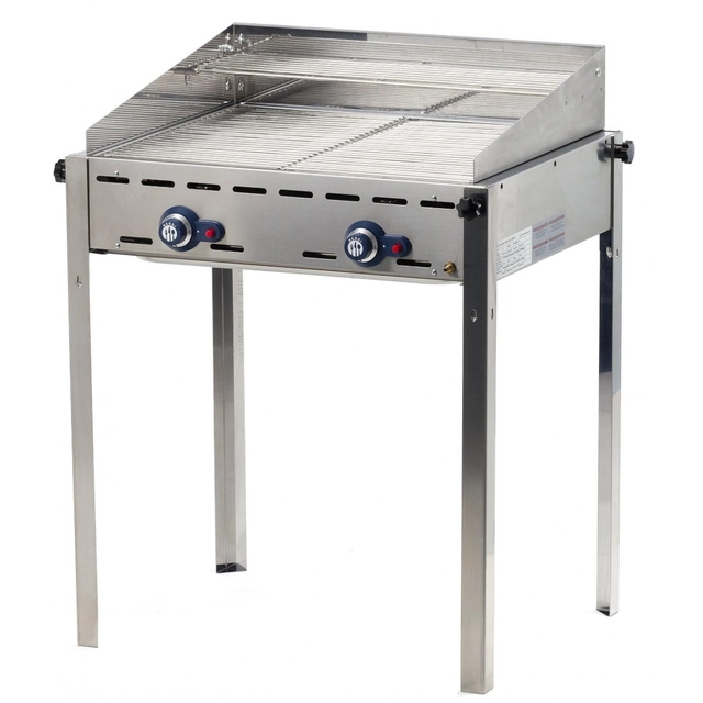 Grill gazowy Green Fire Profi Line 2-palnikowy Hendi 149621