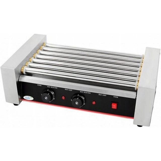 GRILL ROLKOWY 7 ROLEK ZE STALI NIERDZEWNEJ SODA PLUSS 1101300001 COOKPRO 1101300001 1101300001