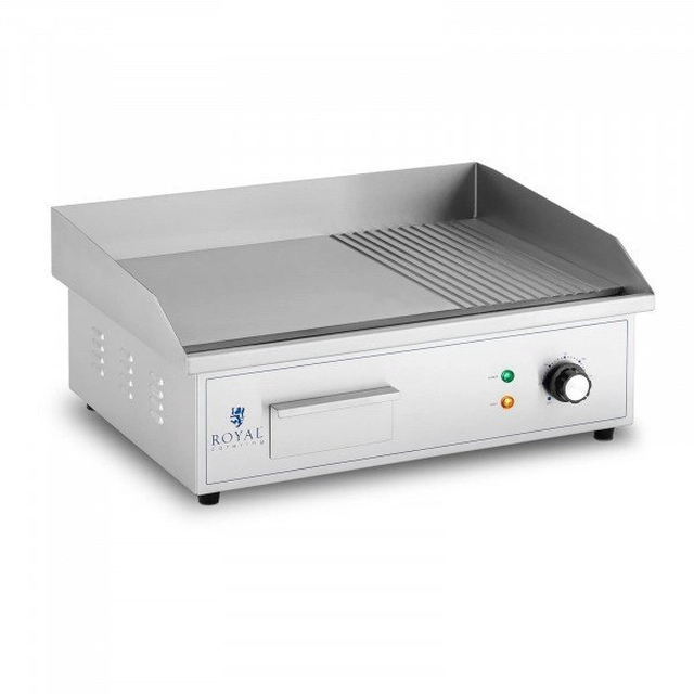 Grillplaat - 548 x 350 mm - sile ja soonega - 3000 ROYAL CATERINGIS 10012023 RCPG42-M