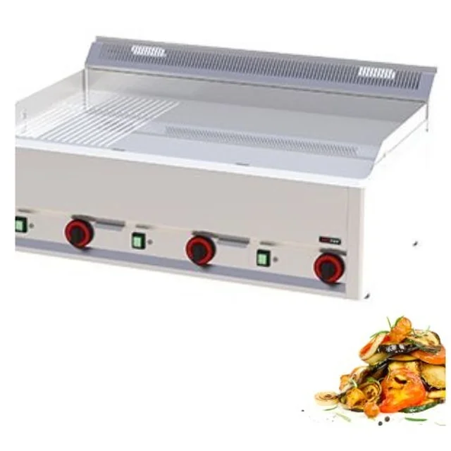 Grillplade 48x97 2/3 Glat 400V Chrome Redfox 00025493