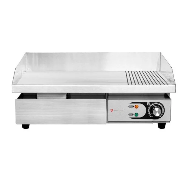 Grillplatta Elektrisk 2/3 Slät 1/3 Ribbad RQEG818-2 3000W 550x430x250