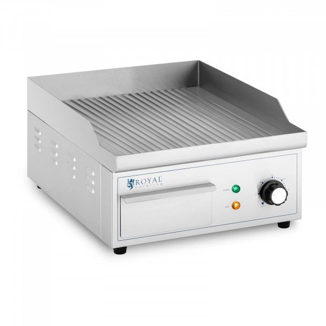 Grillplatte - 380 x 330 mm - Royal Catering - gerillt - 2000 IN ROYAL CATERING 10012008 RCPG 45