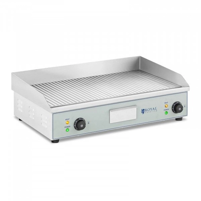 Grilovacia doska - 400 x 730 mm - Royal Catering - 2 x 2200 AT ROYAL CATERING 10011542 RCEG-73R