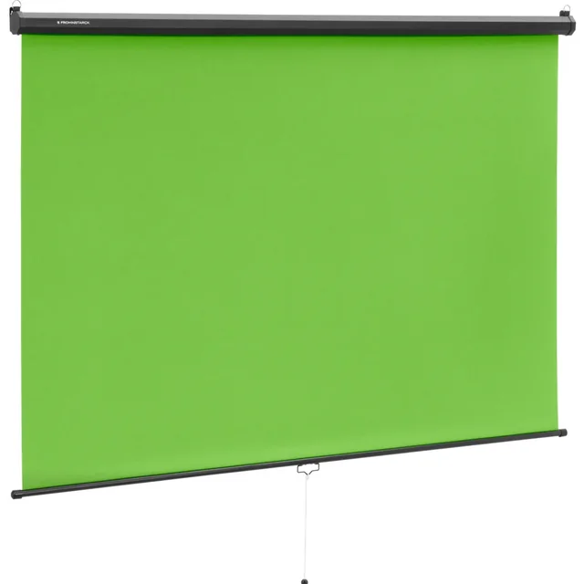 Groene fotografische achtergrond uitgerold voor muur en plafond GROEN SCHERM 84'' 206 x 181 cm