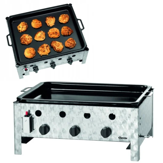 Großer Gas-Bratpfannengrill 70x54 728g/H Bartscher 1061933