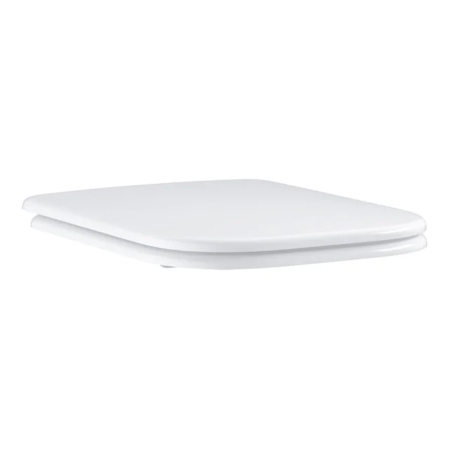 GROHE Bau Edge - soft-close toilet seat with cover, made of Duroplast, fits all BauEdge bowls