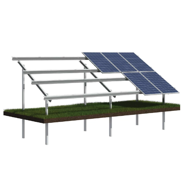 Ground mounting structure for power installation15kW(32 panels)