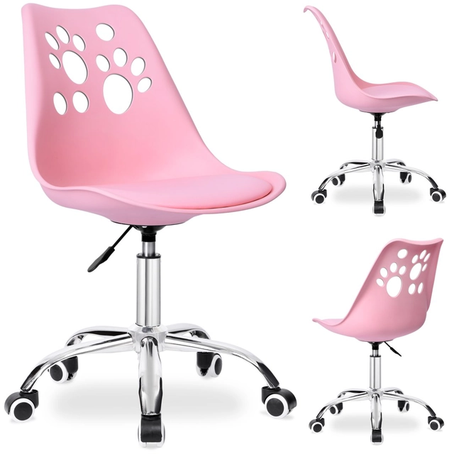 Grover rozā grozāmais krēsls