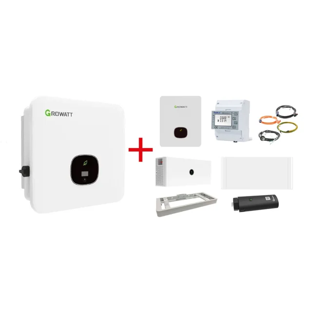 GROWATT Hybrid set: MID-15KTL3-XH(BP) 3-faz + APX battery 15kWh+podstawa+kontroler APX ​​98034+Smart Meter 3-faz+WiFi-X+Backup box