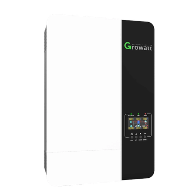 Growatt SPF off-grid hybride voedingsset 5kW + LiFePo4 5kWh +6x550W MONO + apparatuur + montagesysteem voor plaatwerk