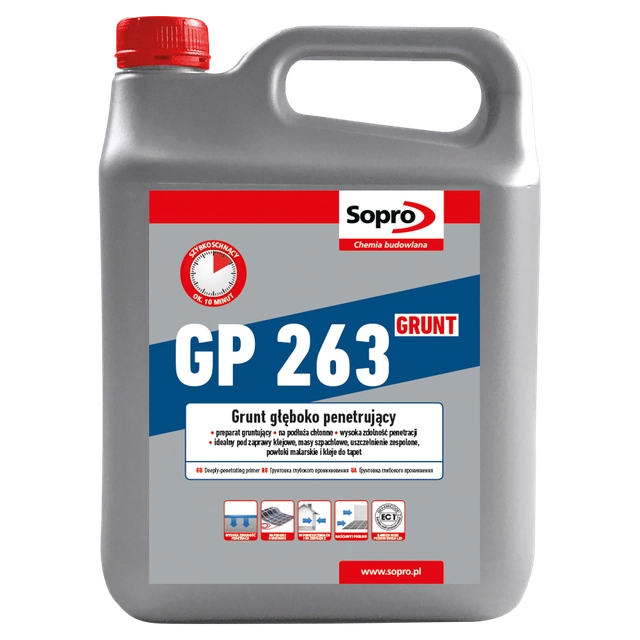 Grund cu penetrare adâncă GP 263 Sopro 4 kg