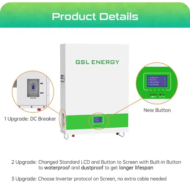 GSL 10kwh Almacenamiento de batería PowerWall CEI 021