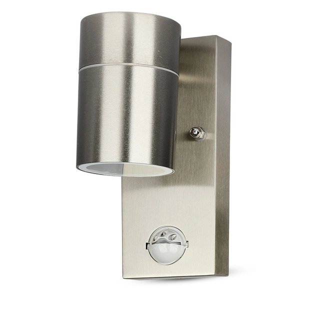 GU10 Outdoor Lighting - Wall - Fittings - Stainless - Steel - IP44 - Model No: - VT-7621PIR