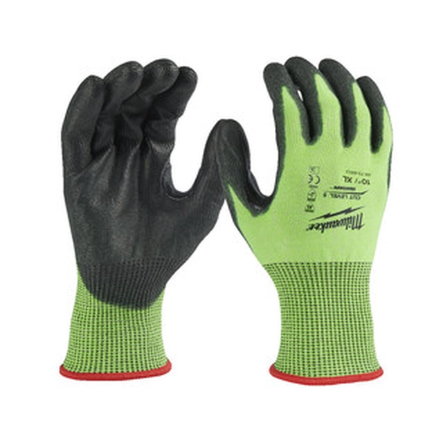 Guante Milwaukee Hi-Vis 5/E nivel de corte XL/10-es a prueba de cortes