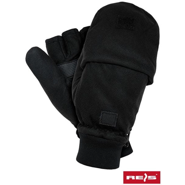 Guantes protectores de lana, sin puntas de los dedos | RDROPO-NEGRO