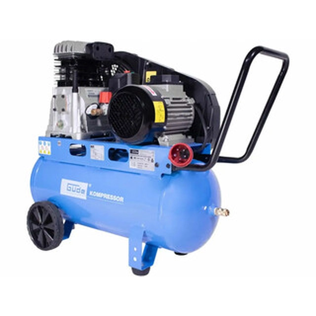 Güde 50018 electric piston compressor Intake air: 480 l/min | 50 l | 10 bar | Oil lubricated | 400 V