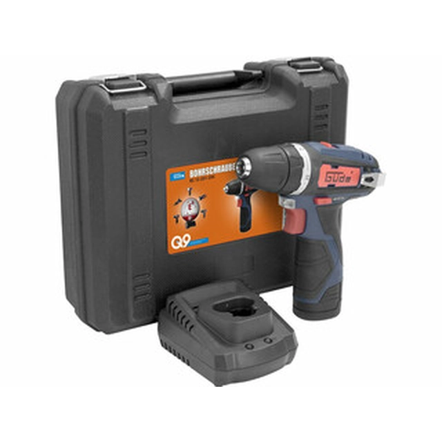 Güde BS 12-201-20K cordless drill driver with chuck 12 V | 25 Nm | Carbon brush | 1 x 2 Ah battery + charger | In a suitcase