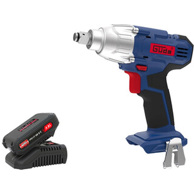 Güde BSS 18 1/2 -0+LGAP 18-3020 cordless impact driver 18 V | 230 Nm | 1/2 inches | Carbon brush | 1 x 2 Ah battery + charger | In a cardboard box