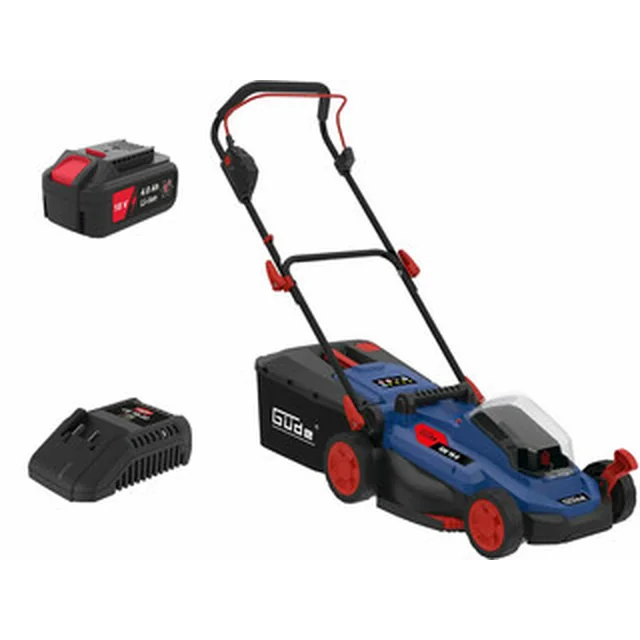 Güde RM 18-401-23 cordless lawnmower 18 V | 330 mm | 200 m² | Carbon brushless | 1 x 4 Ah battery + charger