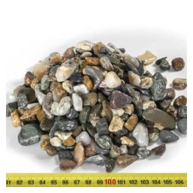 Guijarros de río, piedra de río en bolsas, bolsa 25kg, facción 4-8 milímetro