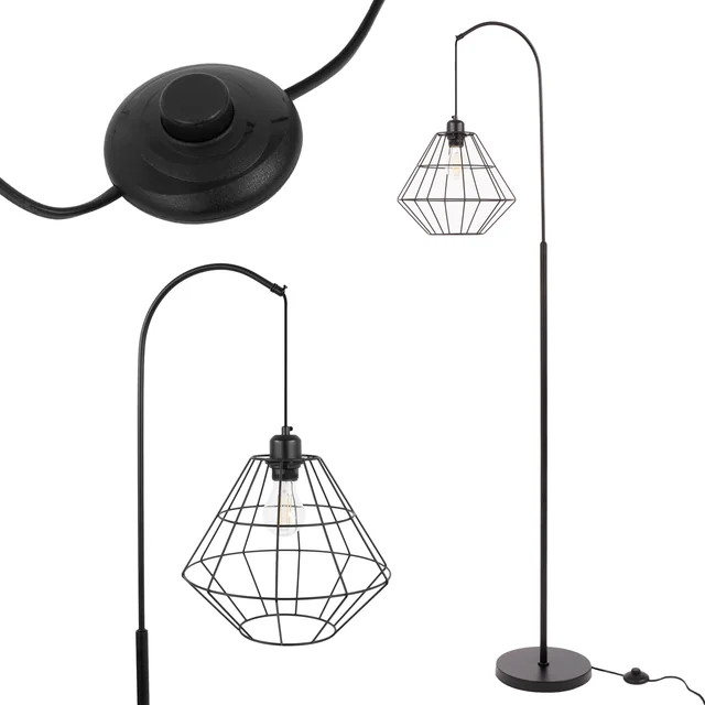 Gulvstående lampe APP538-1F Sort