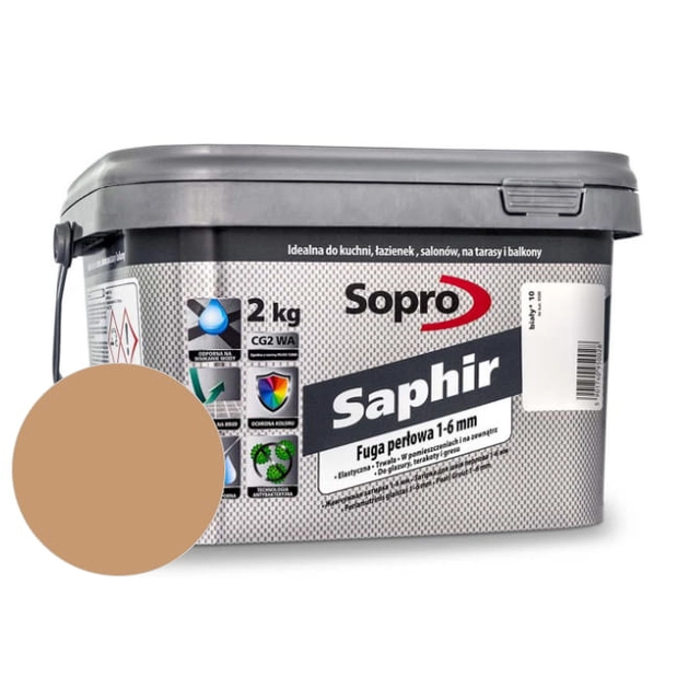 Gyöngyhabarcs 1-6 mm Sopro Saphir karamell (38) 2 kg