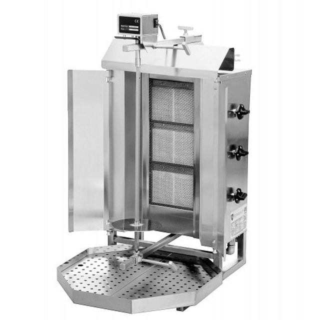 Gyros Kebab Gas Toaster 3 Burners 40kg Klg220