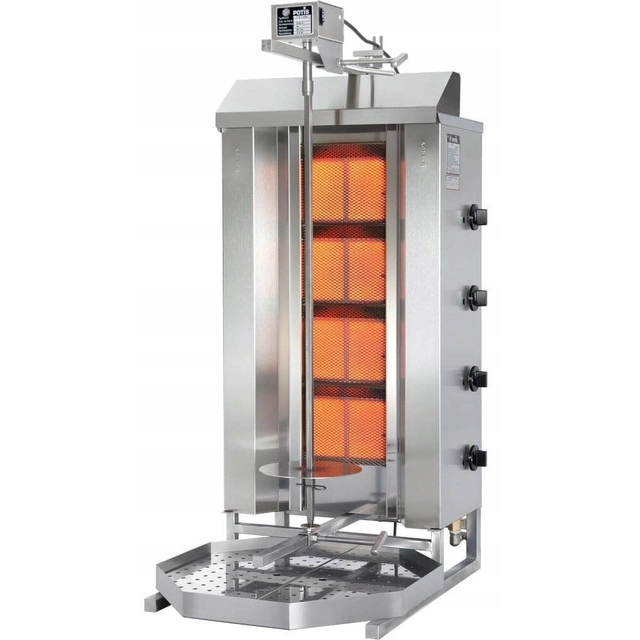 Gyros Kebab Maker 4-Palnikowy Gas Potis Gd4 Gaz natural